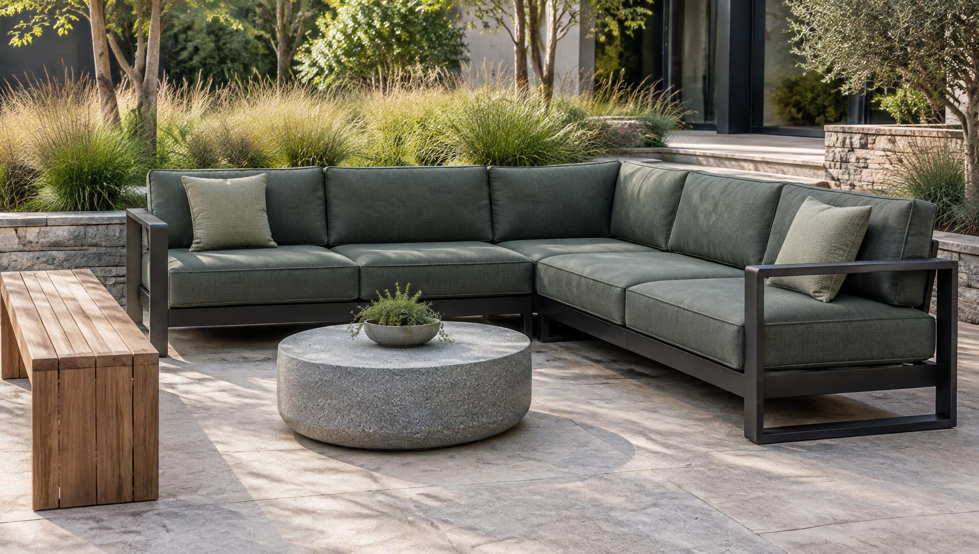 Commercial landscape seating